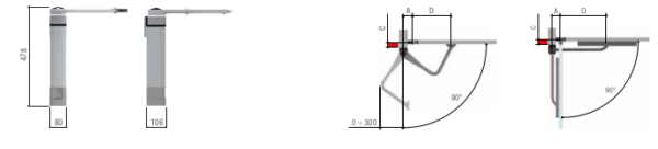 Motor para Espacios Reducidos para Puertas Batientes - Imagen 2